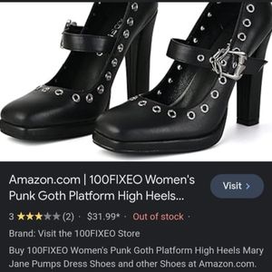 Black MaryJanes